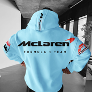 Oversize F1 Racing Graphic Print Hoodie