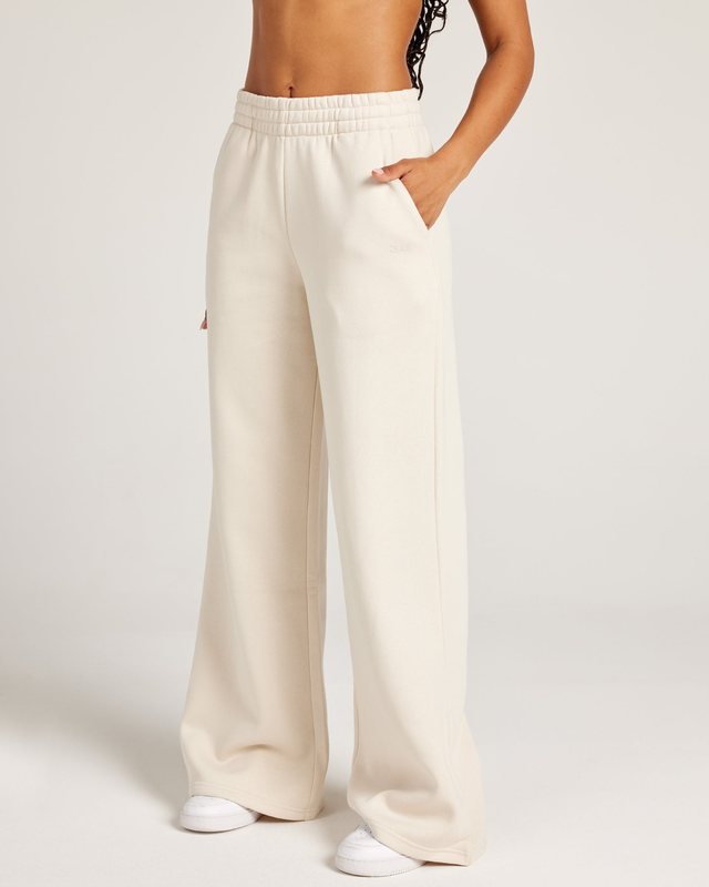 Omni Wide Leg Trackpants - Bone