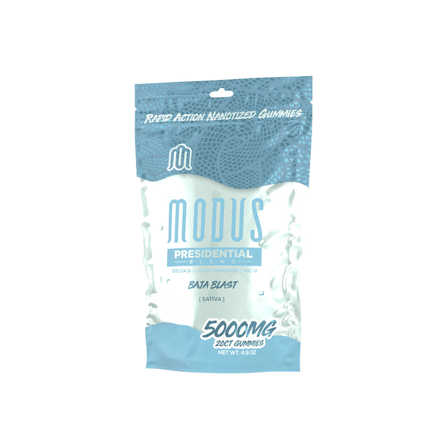 Modus Presidential Gummies - Baja Blast 5000mg 20 Count – Direct Delta 8 Shop