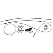 1973-84 Chevrolet GMC Truck 4wd, 1/2 ton, Short Bed Complete Parking Brake Cable Kit, OE Steel