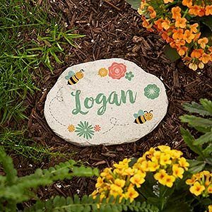 Grandma's Growing Garden Small Personalized Garden Stone