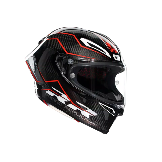 PISTA GP RR PERFORMANTE CARBON/RED - MOTORBIKE FULL FACE HELMET E2206 DOT