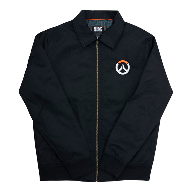 Overwatch 2 Black Zip-Up Work Jacket