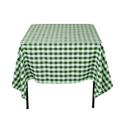70 in. Square Polyester Tablecloth Checkered