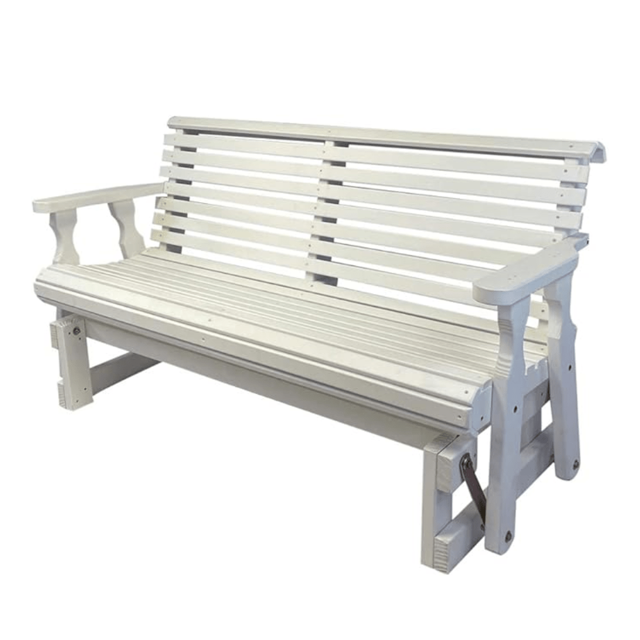 Amish Casual Heavy Duty Roll Back 5 Foot Treated Porch Glider