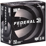 Federal Black Pack 9mm 115 Grain Full Metal Jacket (FMJ)