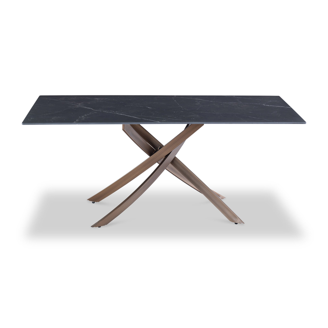Gwen Black 180cm Sintered Stone Dining Table