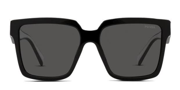 Prada PR17WS Symbole Shiny Black Prescription Sunglasses - 50% Off Lenses