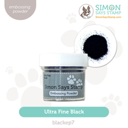 Simon Says Stamp Embossing Powder Black Ultrafine Detail BlackEP7