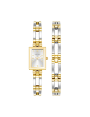 Iconic Rectangular Case Bangle Watch Set