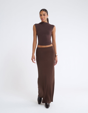 Archive Bias Maxi Skirt | Espresso