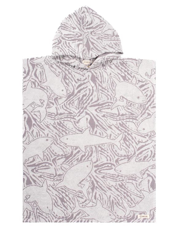 Sharks Hooded Poncho Youth