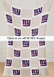 NFL Buttery Blanket- Neutral Check- Pre Order 8-15 or sooner!