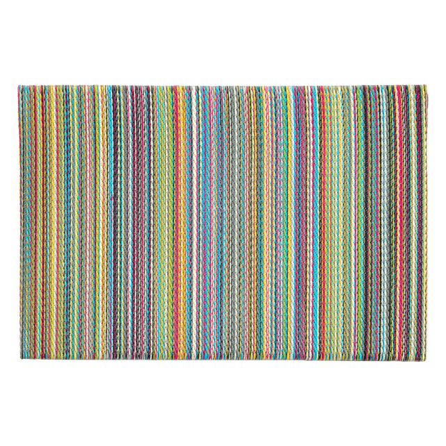 Cancun Candy Outdoor Doormat – 24" x 36" Non-Slip, Recycled Plastic