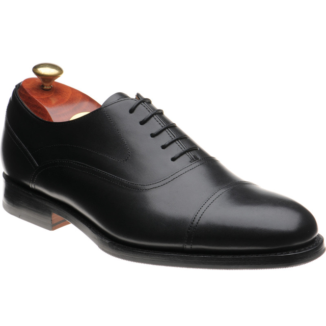 Barker Cherwell hybrid-soled Oxfords in black calf from Herring Shoes