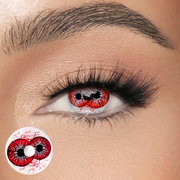 Coleyes Double Vision Red 1-Day/1-Year Cosplay Colored Contacts