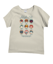 Hawaiian Humane Society Cat Creatives - Coconut Dyed Short Sleeve Scoop Neck T-Shirt