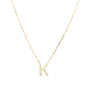 9ct Yellow Gold Letter K Pendant