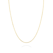 Diamond Cut Bead Chain Necklace