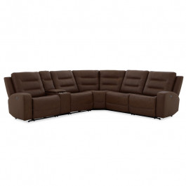 Tuscany Top Grain Leather Home Theater L-Sectional