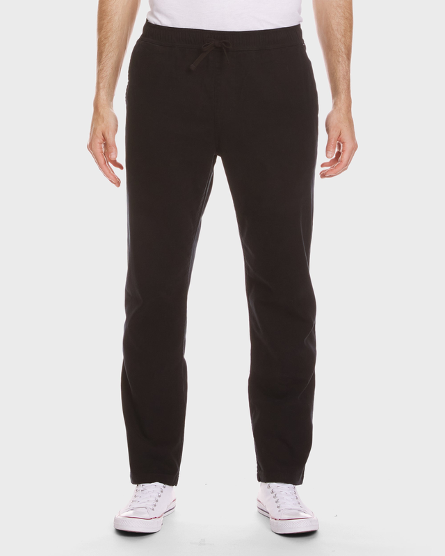 Stretch Canvas Beach Pants - Black