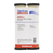 W20CLA American Plumber Whole House Sediment Water Filter Cartridge (2-Pack)