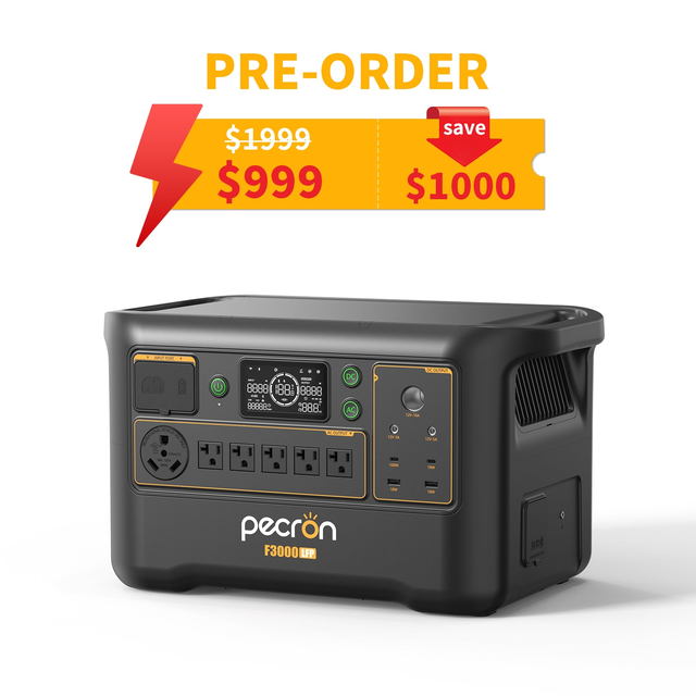 PECRON F3000LFP Portable Power Station 3600W 3072Wh PRE-ORDER