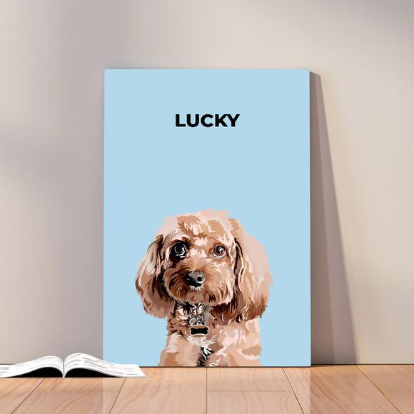 Modern Custom Pet Portrait