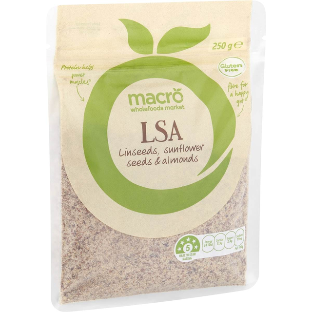 Macro LSA Linseeds, Sunflower Seeds & Almonds 250g