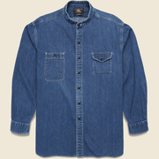 Vintage RRL Band Collar Work Shirt
